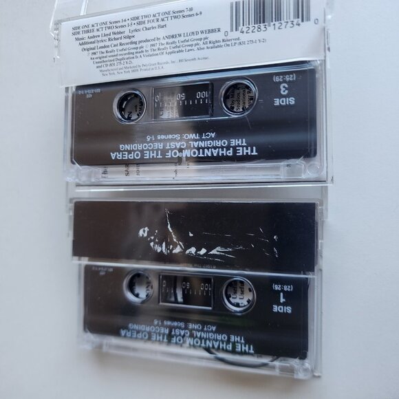 The Phantom of the Opera Original London Cast Recording Cassette Tapes Set - Picture 2 of 3